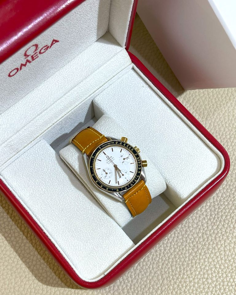 omega speedmaster reduced bianco