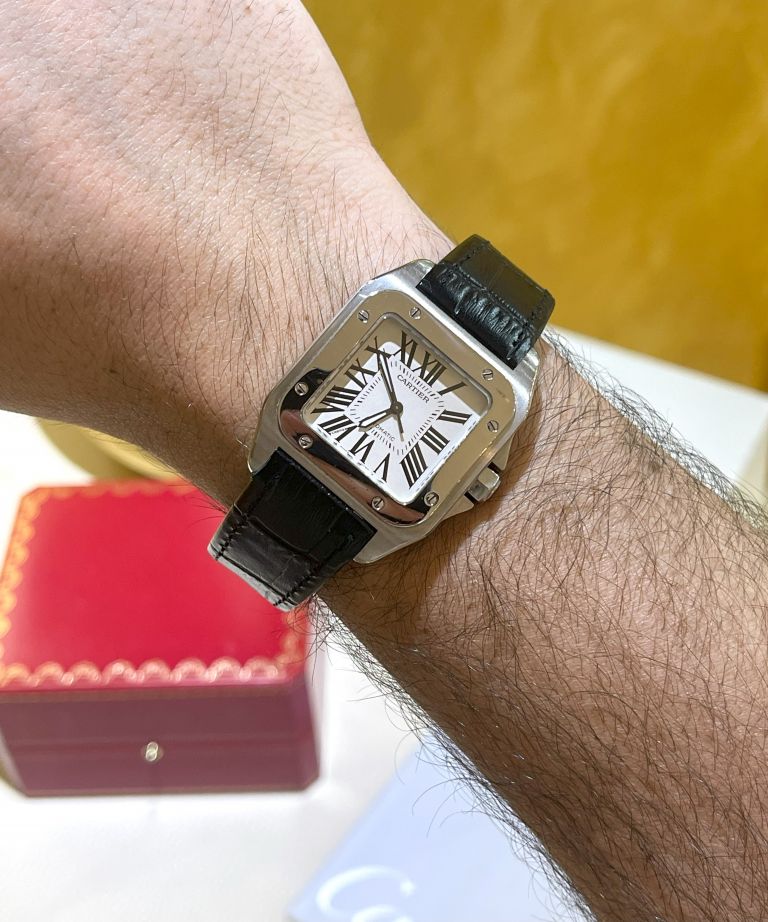 cartier santos 100 MM